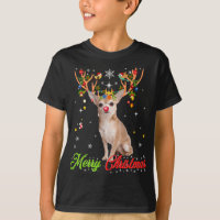 Funny Chihuahua Dog With Antlers Merry Christmas X