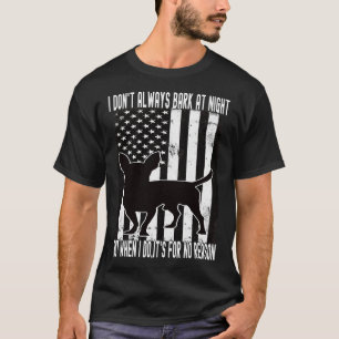 Funny Chihuahua I Don Always Bark At Night Christm T-Shirt