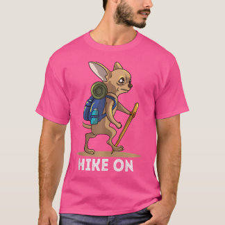 Funny Chihuahua Mountain Climbing Hiking T-Shirt
