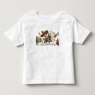 Funny Chihuahua Riding Piñata Fiesta Birthday Toddler T-Shirt