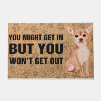 Funny Chihuahua Saying doormat, Dog Mum Doormat