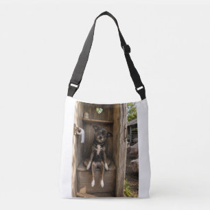 Funny Chihuahua Selfie Farm Crossbody Bag