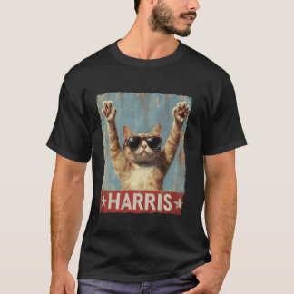 Funny Childless Cat Ladies For Harris 2024 T Shirt