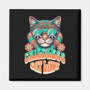 Funny Childless Cat Lady For Women Kamala For Pres Magnet
