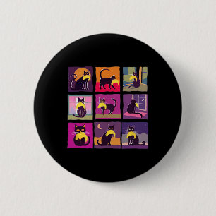 Funny Childless Cat Lady With Trump Hair 6 Cm Round Badge