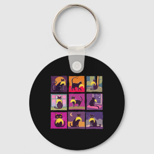 Funny Childless Cat Lady With Trump Hair  Key Ring