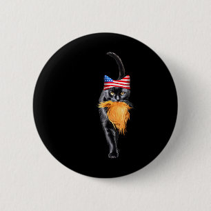 Funny Childless Cat Lady With Trump Hair Vote Kama 6 Cm Round Badge