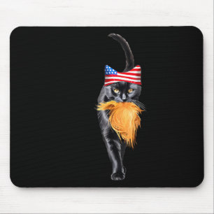 Funny Childless Cat Lady With Trump Hair Vote Kama Mouse Mat