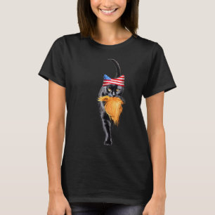 Funny Childless Cat Lady With Trump Hair Vote Kama T-Shirt