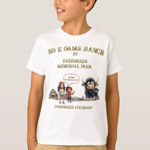Funny children don't pet fluffy cow yak (1) T-Shirt