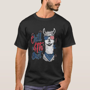 Funny Chill The Fourth Out Costume 4th Of July Cut T-Shirt