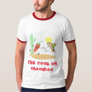 Funny chilli cook off champion men t-shirt