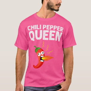 Funny Chilli Pepper Design For Women Mum Spicy Hab T-Shirt