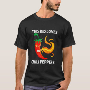 Funny Chilli Pepper For Kids Boys Red Spicy Flamin T-Shirt