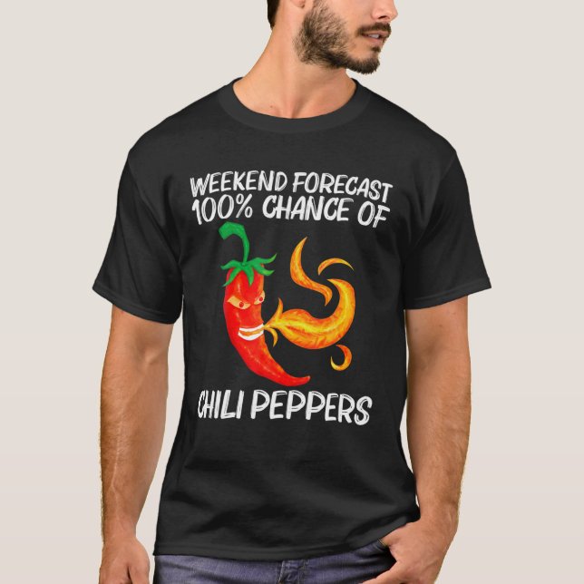 Funny Chilli Pepper For Men Women Red Spicy Flamin T-Shirt (Front)