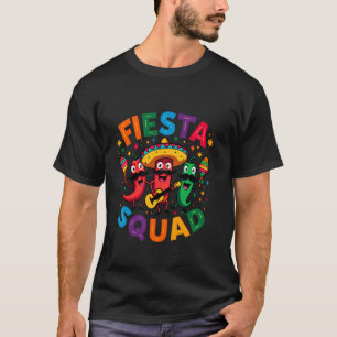 Funny Chilli Peppers fiesta Squad Cinco de Mayo Me T-Shirt