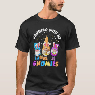 Funny Chillin With My Gnomies Bunny Easter Day Hun T-Shirt