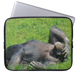 Funny Chimpanzee Animal Laptop Sleeve
