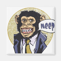 Funny Chimpanzee going Meep by Mudge Studios