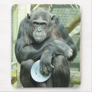 FUNNY CHIMPANZEE MOUSE MAT