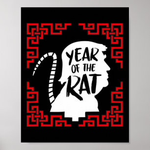 Funny Chinese New Year Shirt Year Of The Rat Anti Poster