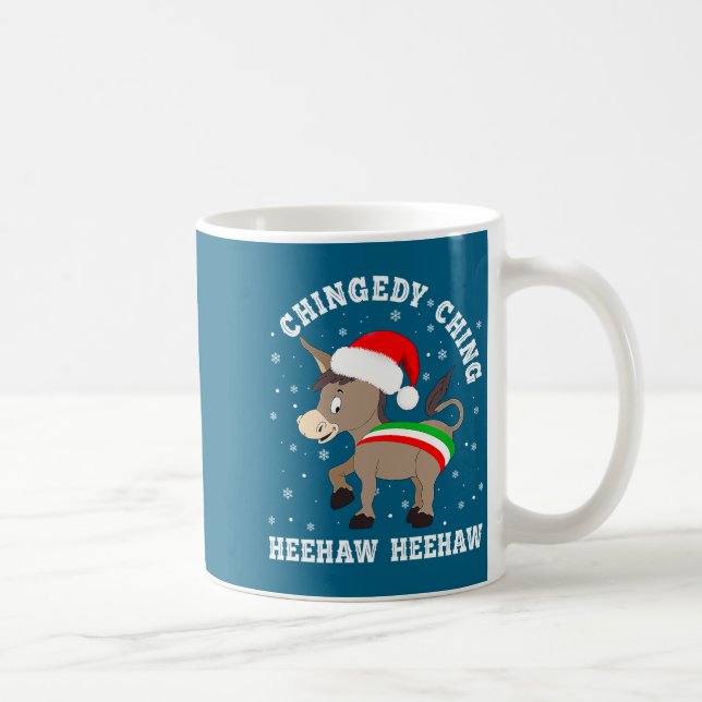 Funny Chingedy Ching Hee Haw Santa Merry Christmas Coffee Mug (Right)