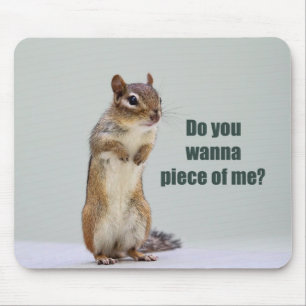 Funny Chipmunk Picture Mouse Mat