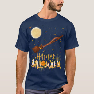 Funny Chipmunk Ride Witch Shot Chipmunk Halloween  T-Shirt