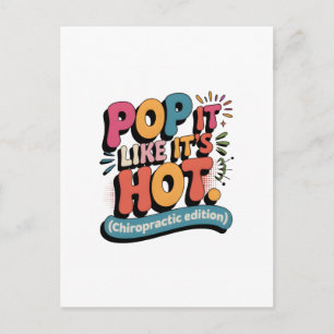 Funny Chiropractic Quote for Spine Health Lovers Postcard