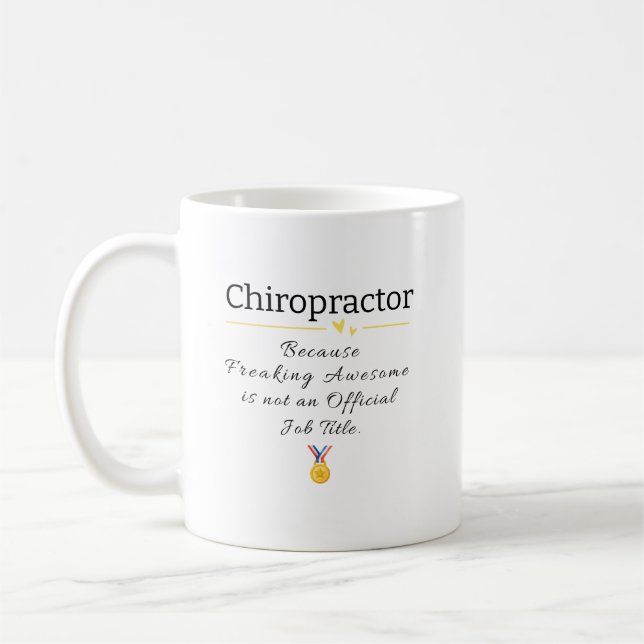 Funny Chiropractor Gift Mug for Office (Left)