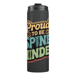 Funny Chiropractor Gift Spine Health Quote Thermal Tumbler