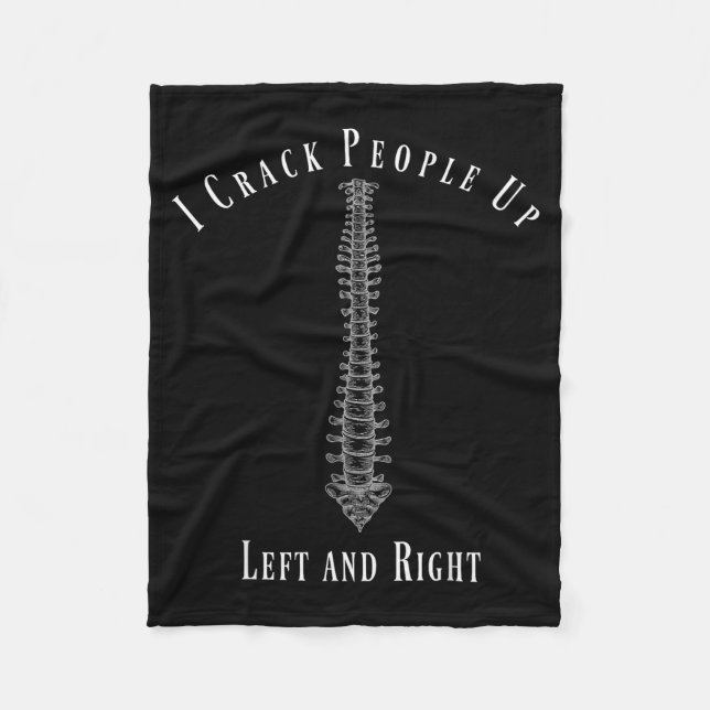 Funny Chiropractor Occupation Gift T- Shirt  Fleece Blanket (Front)