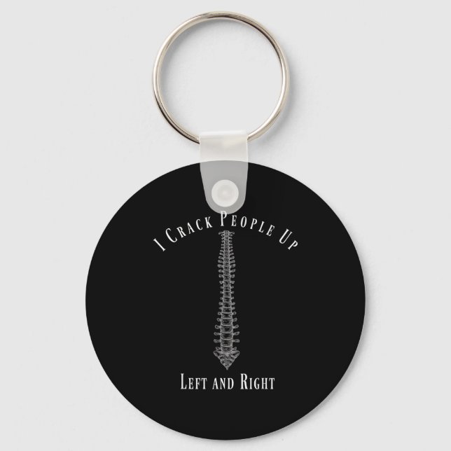 Funny Chiropractor Occupation Gift T- Shirt  Key Ring (Front)
