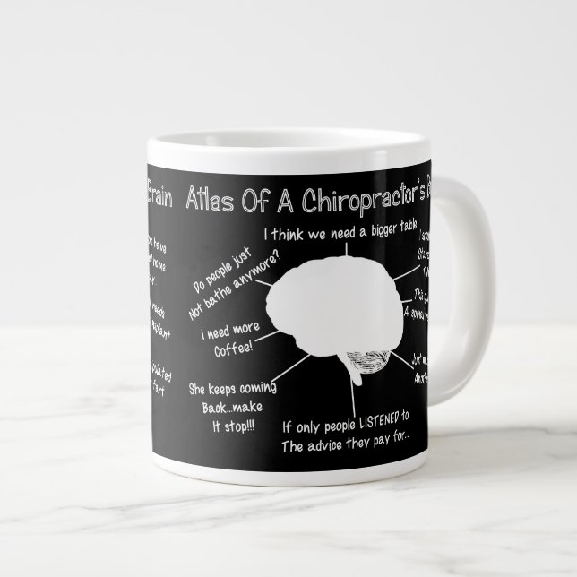 Funny Chiropractor's Brain Mug (Front Right)