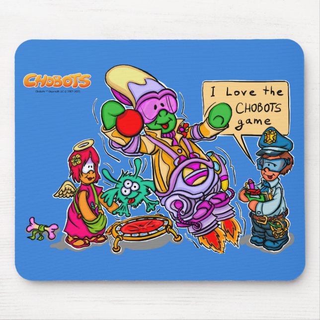 Funny Chobots Mouse Mat (Front)