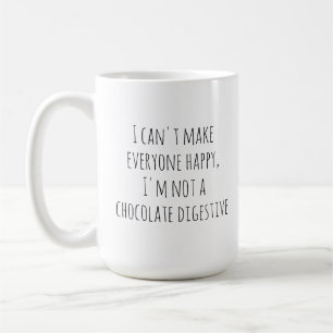Funny Chocolate Digestive Happy Coffee Mug