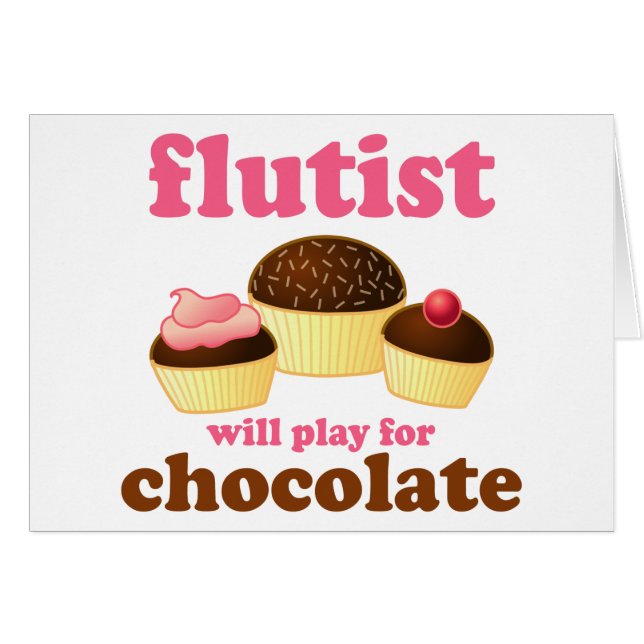 Funny Chocolate Flute (Front Horizontal)