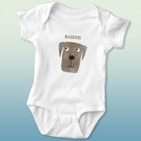 Funny Chocolate Labrador Retriever Dog Custom Name
