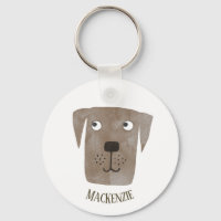 Funny Chocolate Labrador Retriever Dog Custom Name