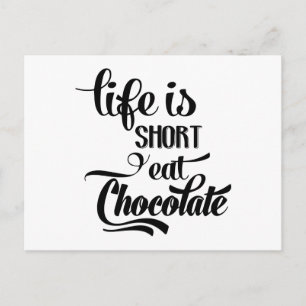 Funny Chocolate - Love Miss You Thinking of You Postcard