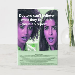 funny chocolate lover get well wish card