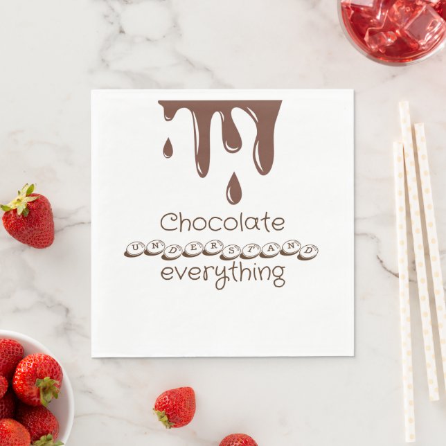 Funny chocolate napkin (Insitu)