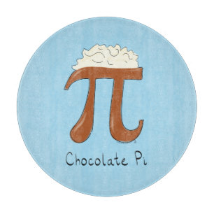 Funny Chocolate Pi Symbol Math Teacher Cutting Board