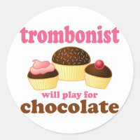 Funny Chocolate Trombonist Gift