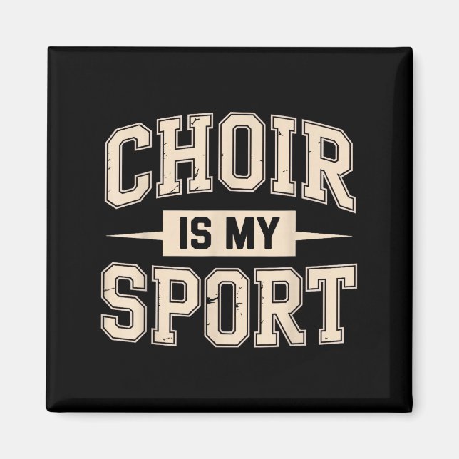 Funny Choir Art For Men Women Choir Director Sing  Magnet (Front)