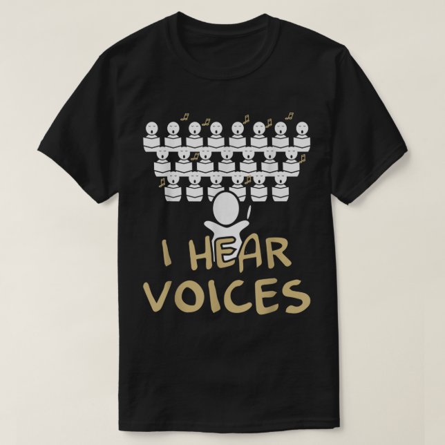 Funny Choir Director Music Design T-Shirt (Design Front)