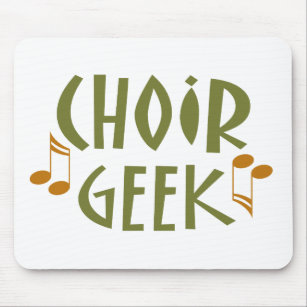 Funny Choir Geek Music Gift Mouse Mat