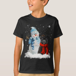 Funny Chow Chow Christmas Snowman Christmas Pajama T-Shirt