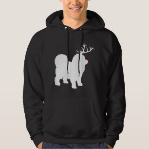 Funny Chow Chow Dog Christmas Reindeer Antlers Xma Hoodie