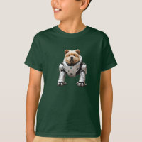Funny Chow Chow Robot Kid's T-Shirt